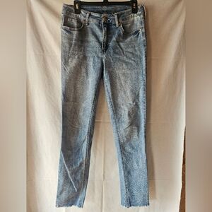 Seven7 for all mankind 27.5" inseam size 6- 29" Light wash skinny jeans